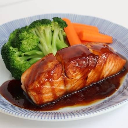 Salmon Teriyaki Platter.