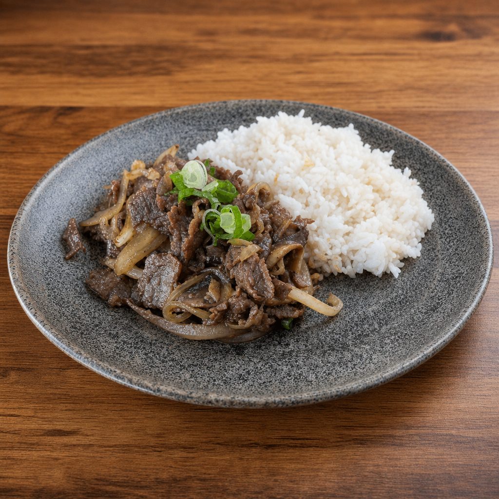 Bulgogi (Beef) Platter.