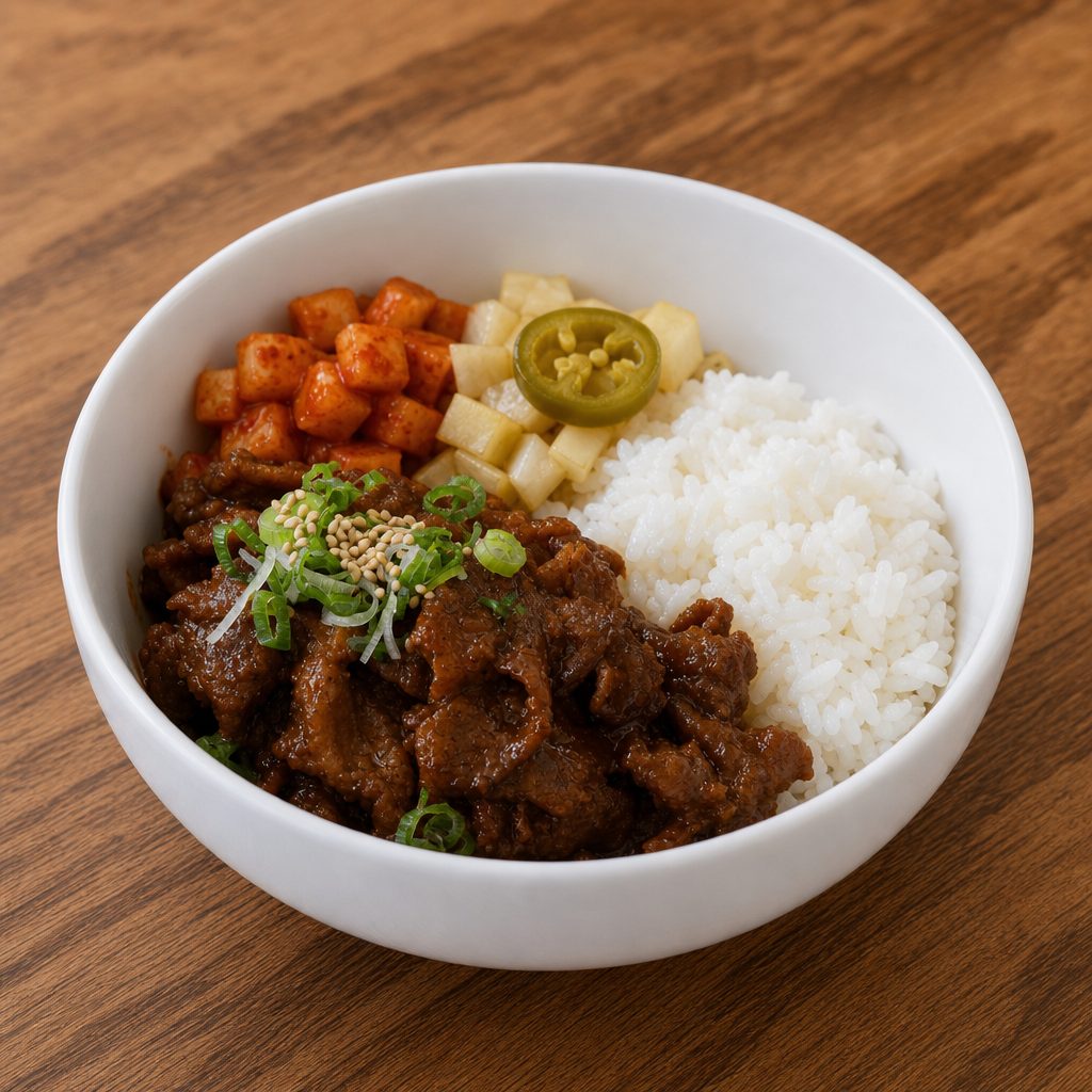 Spicy Pork Box.