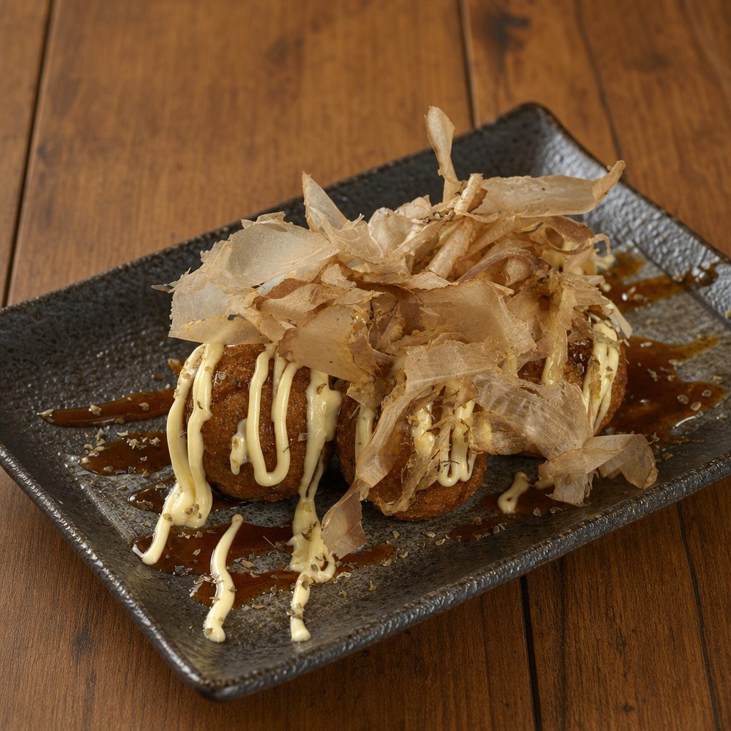 Takoyaki.
